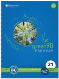 Staufen® green Collegeblock LIN21 - A4, 80 Blatt, 90g/qm, liniert mit Rand innen Collegeblock A4