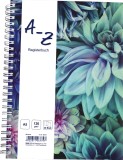 RNK Verlag Notizbuch Blossom - A6, liniert, 48 Blatt, Register A-Z Kladde Blossom A6 liniert
