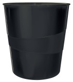Leitz 5328 Papierkorb Recycle - 15l, PP, schwarz zu 100% recycelbar. Papierkorb schwarz 15 Liter