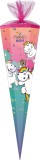 Nestler Schultüte Pummeleinhorn & Friends - sechseckig, 85 cm Schultüte Mädchen 85 cm sechseckig