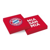 FC Bayern Motivserviette FC Bayern München - 33 x 33 cm, 20 Stück Servietten Fussball 33 x 33 cm