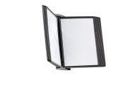 Durable Sichttafelset SHERPA® style wall 10, mit 10 Sichttafeln A4, schwarz Sichttafelset SHERPA®