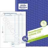 Avery Zweckform® 1218 Kassenbestandsrechnung Recycling - A5, MP, BP, 50 Originale Kassenbuch weiß