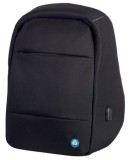 Lightpak® Rucksack RPET - schwarz Laptoprucksack schwarz recyceltes PET ca. 26 x 39 x 3 cm