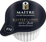 MAITRE Kaffeesahne 10% - 240 Portionen à 10 g Kaffeesahne 20 x 10 g