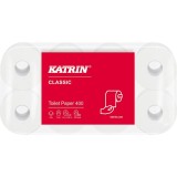 KATRIN® Toilettenpapier Classic Toilet 400 - 2-lagig, weiß, 6x 8 Rollen à 400 Blatt 2-lagig weiß
