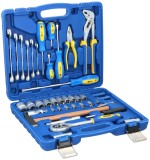 KINZO® Werkzeugset - 56-tlg. Koffer, blau Werkzeugkoffer 5,2 kg 33,5 cm 7,7 cm 33,5 cm