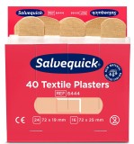 Salvequick® Pflaster-Strips - 6x 40 Stück, elastische Textilpflaster Pflaster braun Textil