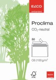 Elco Briefhülle Proclima - C6, hochweiß, Haftklebung, 100 g/qm, 50 Stück Box C6 (162 x 114 mm)