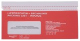 docuFIX® Begleitpapiertaschen mit Aufdruck Lieferschein-Rechnung - Papier, C6/5, weiß/rot, 500 Stück