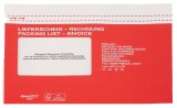 docuFIX® Begleitpapiertaschen mit Aufdruck Lieferschein-Rechnung - Papier, C5, weiß/rot, 500 Stück