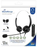 MediaRange Headset Stereo mit Mikrofon - schwarz/silber Headset schwarz USB Anschluss 2 m 120 g