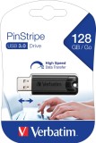 Verbatim USB Stick 3.0 PinStripe - 128 GB, schwarz USB Stick 128 GB 5 Gbps schwarz