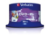 Verbatim DVD+R - 4.7GB/120Min, 16-fach/Spindel, Packung mit 50 Stück DVD+R 4.7GB/120Min 16-fach
