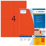 Herma 4397 Universaletiketten SuperPrint - 105 x 148 mm, rot, matt, 400 Stück Universaletiketten