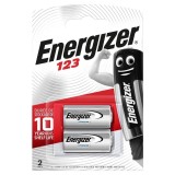 Energizer Batterie EL123AP / CR17345 Lithium Photo 3Volt 2 Stück Batterie EL123AP/CR123A 3 Volt
