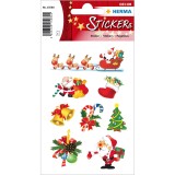 Herma 15080 Sticker DECOR Weihnachten Santa Claus Mindestabnahmemenge = 10 Pack Weihnachtsetiketten