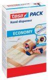 tesa® Handabroller Economy - Rollen bis 50 mm x 66 m Packbandabroller rot/blau 150 mm 350 g