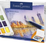 FaberCastell Aquarellfarbkasten Creative Studio - 24 Farben im Näpfchen, Etui Aquarellfarbe