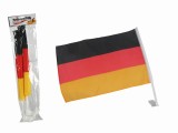 Autofahne Deutschlandflagge - 45 x 30 cm, 2 Stück Autoflagge 45 cm 30 cm