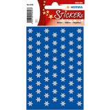 Herma 4058 Sticker DECOR Sterne 6-zackig, silber Ø 8 mm Mindestabnahmemenge = 10 Pack Sterne silber