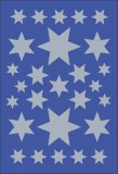 Herma 3928 Sticker DECOR Sterne 6-zackig, silber Weihnachtsetiketten Sterne silber permanent haftend