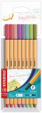 STABILO® Fineliner point 88® Etui - 8er Pack - mit 8 verschiedenen Farben Finelineretui 8 Farben
