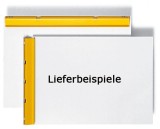 HANSA Schreibplatte - A4, Aluminium, Klemme kurze Seite, grau-weiß Klemmbrett A4 Aluminium 10 mm