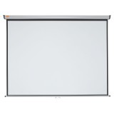 nobo® Projektionsleinwand, Wand- oder Deckenmontage, 1950 x 1460 mm, Bildformat 4:3 195 cm 146 cm