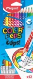 Maped® Farbstiftetui ColorPeps OOPS - 12 Farben sortiert, mit Radiergummi Farbstiftetui 2,9 mm