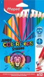 Maped® Farbstiftetui Jumbo ColorPeps Strong - 12 Farben sortiert Farbstiftetui 12 Farben sortiert