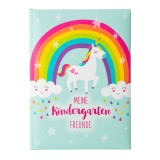 Goldbuch Freundebuch Kindergarten Glücklich - 88 illustrierte Seiten, A5 Freundebuch A5