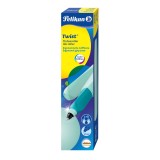 Pelikan® Tintenroller Twist® - Neo Mint dreieckige Form mit weicher Griffzone Tintenroller blau