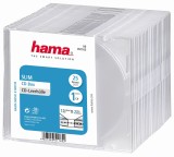 hama® CD/DVD Hüllen Slim - 25 Stück, transparent CD/DVD Hüllen Slim Line für 1 CD/DVD 25 Stück