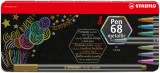 STABILO® Premium Metallic-Filzstift - Pen 68 metallic - 8er Metalletui - mit 8 verschiedenen Metallic-Farben