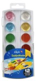 Läufer Farbkasten - 4 Glitzerfarben + 8 Farben Farbkasten