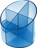 Helit Schreibtischboy Economy - 4tlg., blau-transparent Bürobutler 4 blau transparent Polystyrol