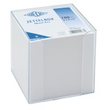 WEDO® Zettelbox 9,5x9,5cm gefüllt glasklar Zettelbox glasklar 95 cm 95 mm 95 mm 9 x 9 cm