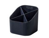 HAN Schreibköcher KARMA - 4 Fächer, Recyclingmaterial, öko-schwarz Köcher öko-schwarz 111 mm