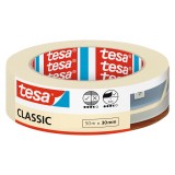 tesa® Malerband Classic - 50 m x 30 mm, beige Kreppband 30 mm 50 m Innenbereich beige