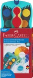 FABER-CASTELL CONNECTOR Farbkasten - 12 Farben, inkl. Deckweiß, türkis Farbkasten