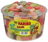 Haribo Fruchtgummi Saure Bärenzungen - 150 Stück Dose Fruchtgummi