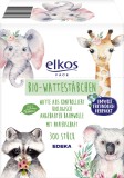 elkos Bio-Wattestäbchen - 300 Stück Wattestäbchen Papierschaft mit 100 % Baumwolle 300 Stück