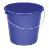 Nölle Eimer - Plastik, rund, 5 Liter, blau Wischeimer blau 5 Liter 24 cm