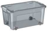 Strata by CEP Aufbewahrungsbox - 43 L mit Rollen Ineinander und aufeinander stapelbar. Ablagebox