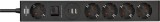 brennenstuhl® Steckdosenleiste - 5-fach, 1,5m, schwarz, 1x perm., 4 On/Off, 2x USB, 1x USB C PD