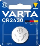 Varta Knopfzelle Lithium - CR2430, 3 V, 1er Blister Knopfzellen-Batterie CR2430/DL2430 3 Volt