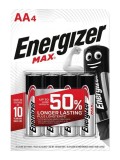 Energizer Batterie Max Alkaline AA / Mignon / LR6 4 Stück Batterie Mignon/LR06/AA 1,5 Volt 2750 mAh
