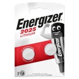 Energizer Knopfzellen-Batterie Lithium CR2025 3,0Volt - 2 Stück Knopfzellen-Batterie CR2025 3 Volt