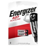 Energizer Batterie A27 Alkaline 12V, weiß/rot, 2 Stück Batterie A27/V27GA/MN27/8LR732 12 Volt